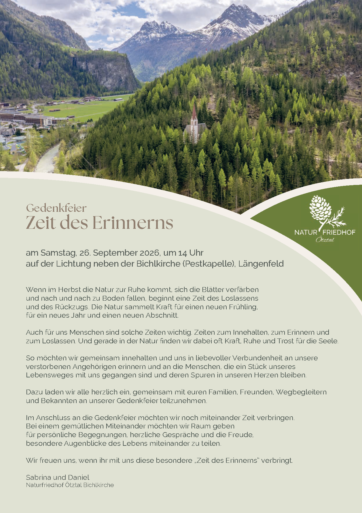 Gedenkfeier – Zeit des Erinnerns